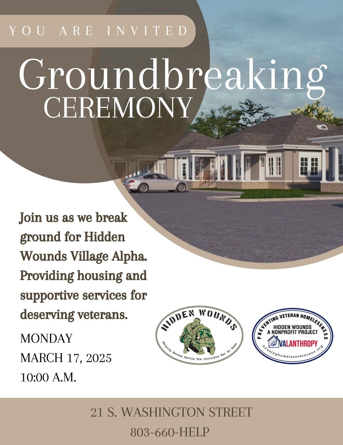 Hidden Wounds Village Alpha Ground Breaking Ceremony