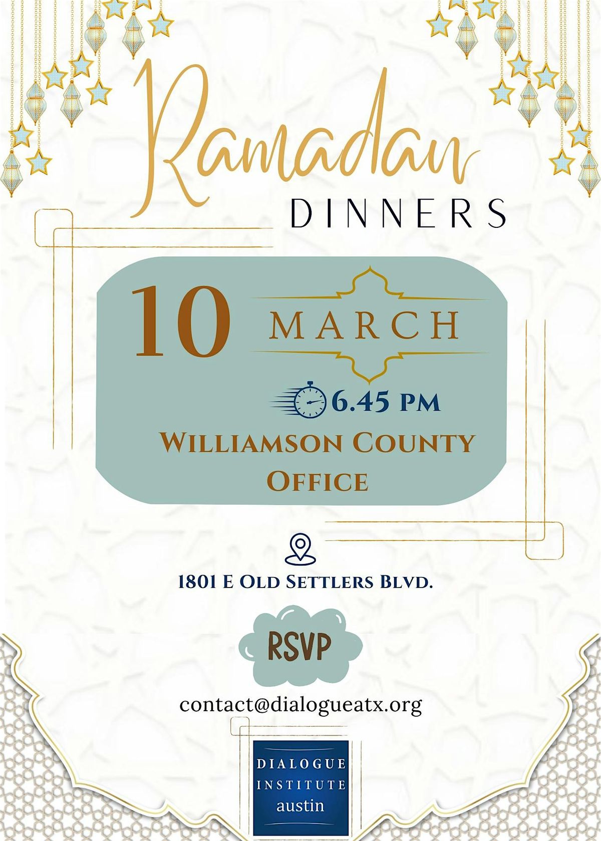 Ramadan Iftar Dinner @Williamson County Office