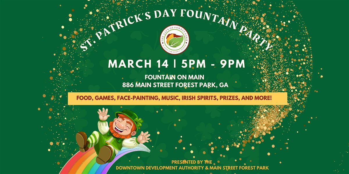 St. Patrick's Day Fountain Party