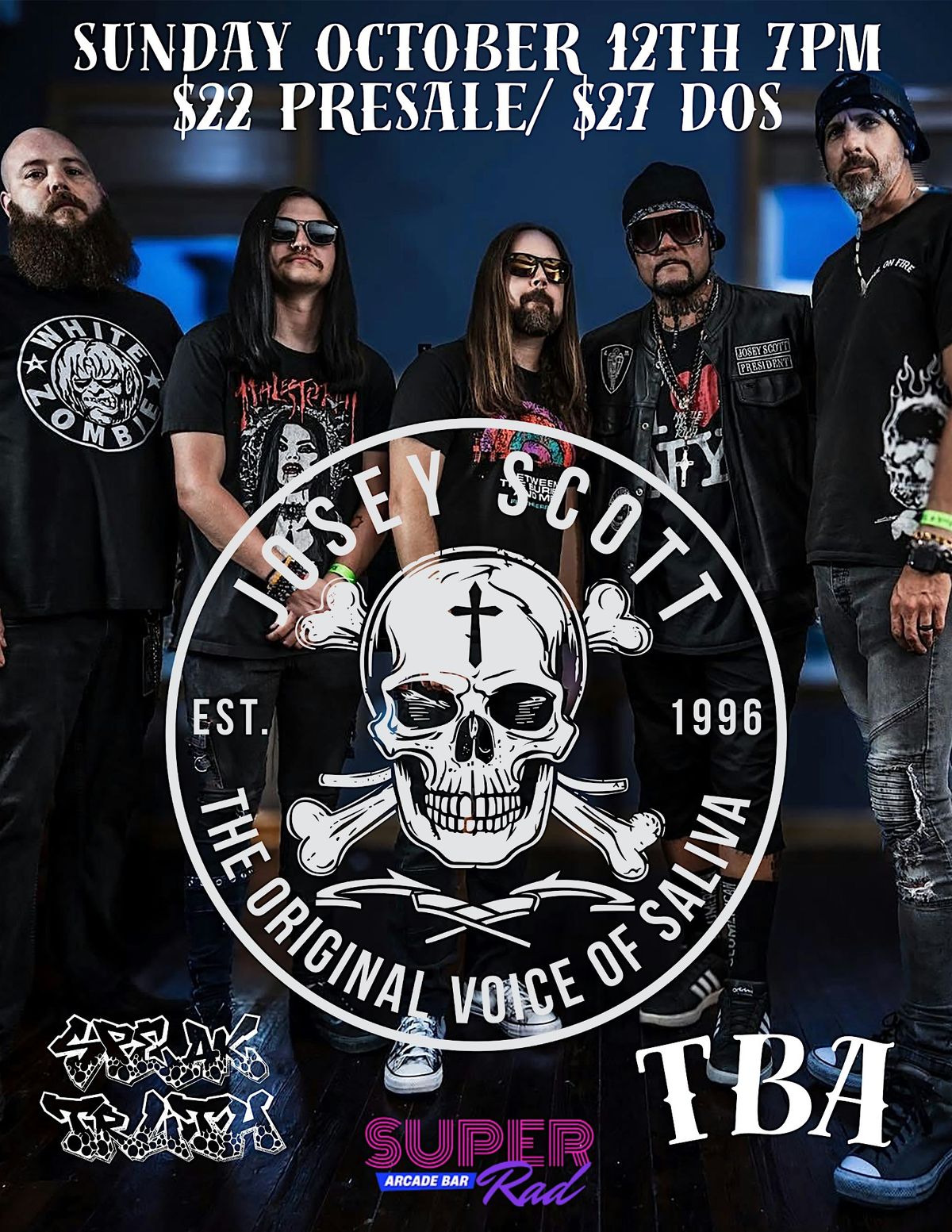 Josey Scott, original singer of Saliva