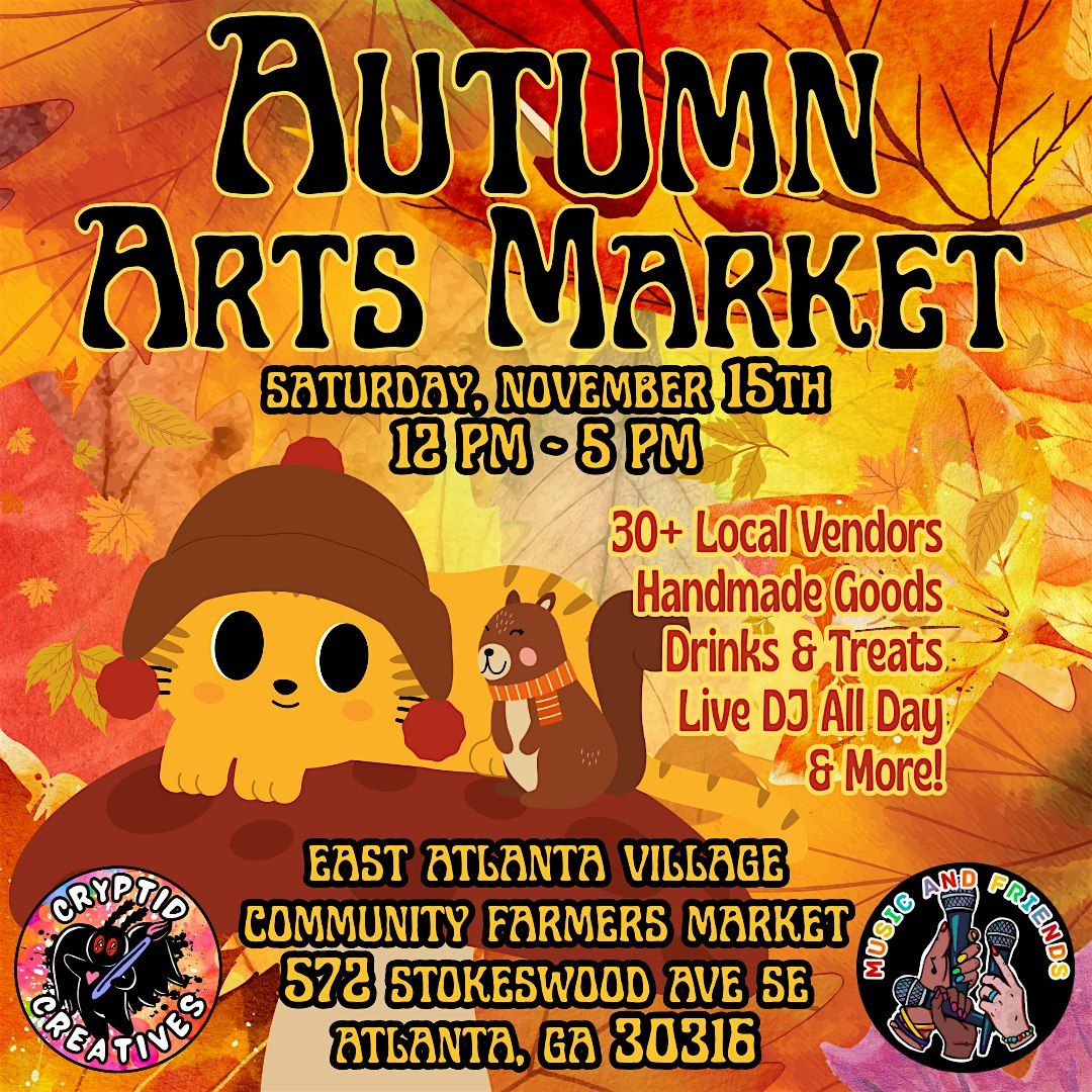 Autumn Arts Market: Shop Handmade and Local Goods!