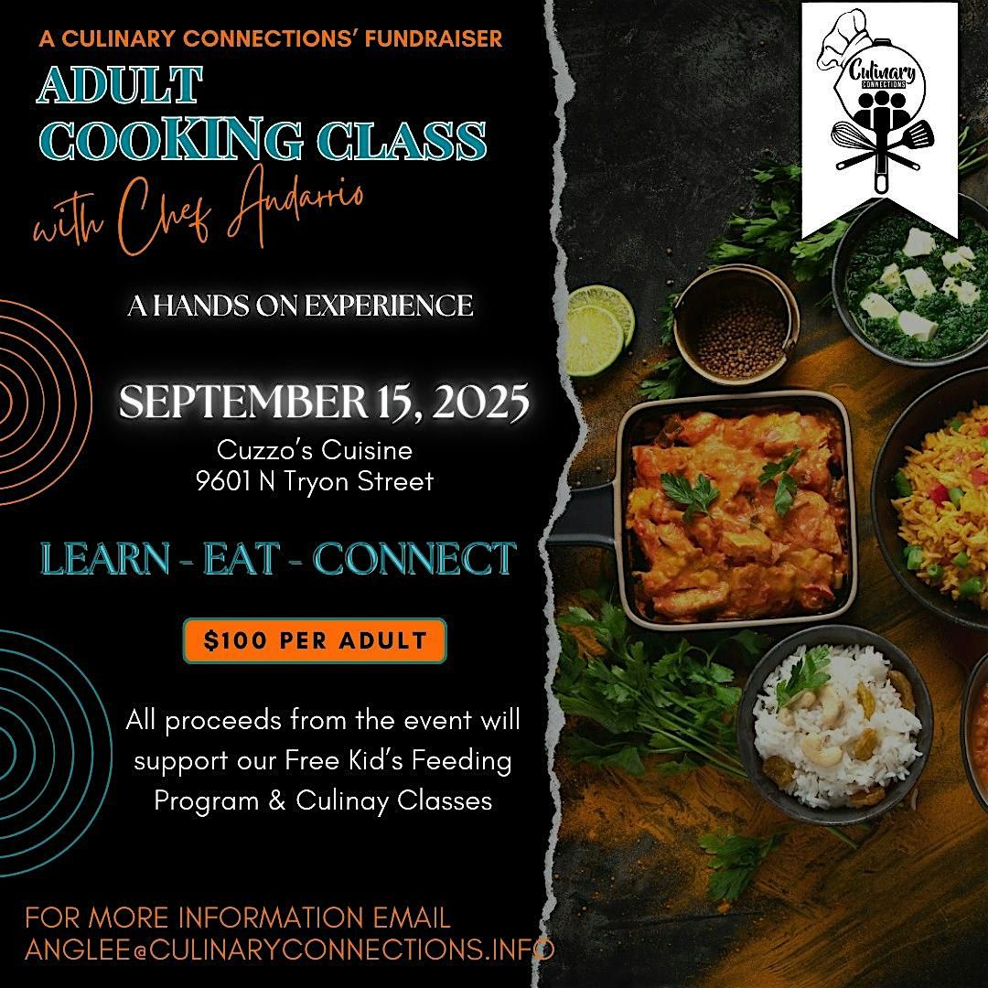 Adult Cooking Class Fundraiser