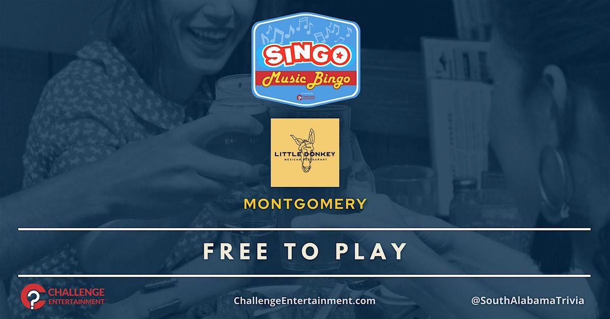 SINGO Music Bingo Nights at Little Donkey - Montgomery