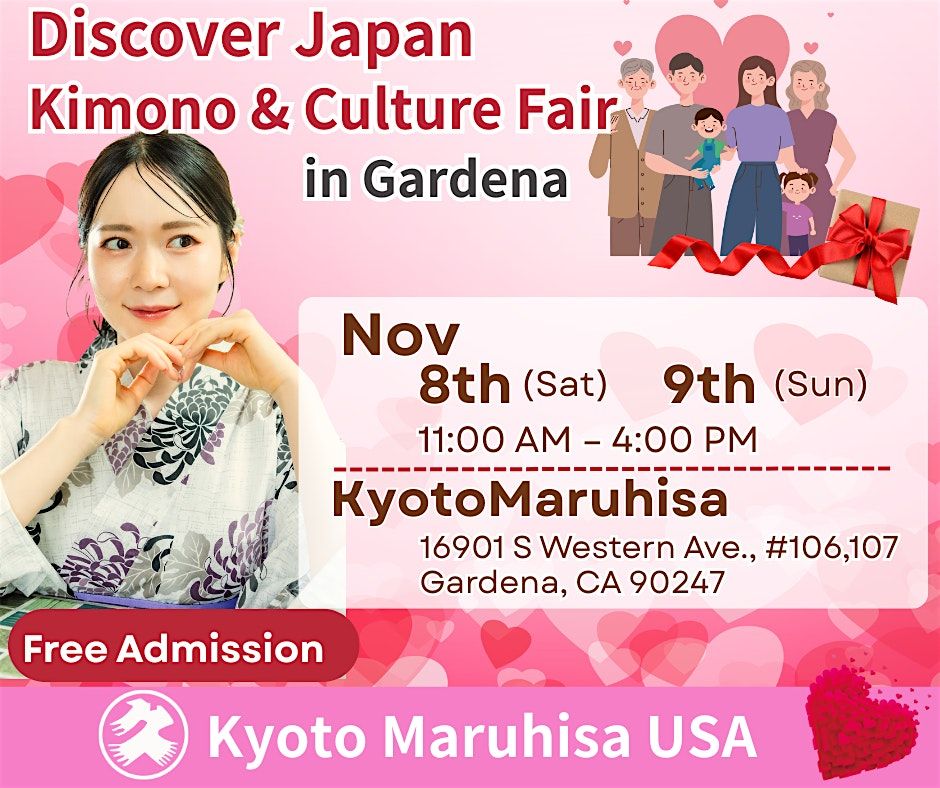 Discover Japan \u2013 Kimono & Culture Fair in Gardena (Nov 8th-9th)