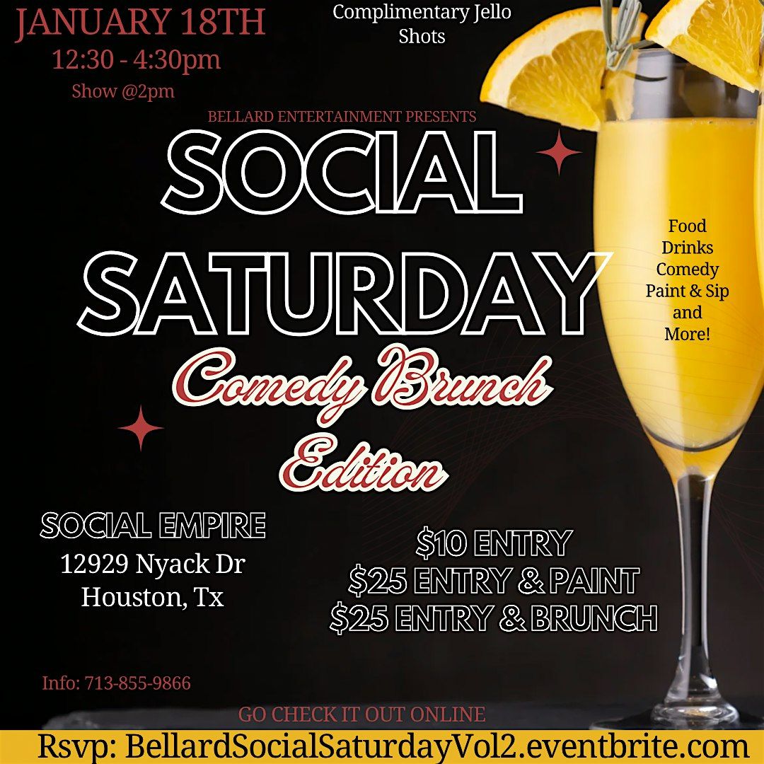 Social Saturday: Comedy Brunch Edition