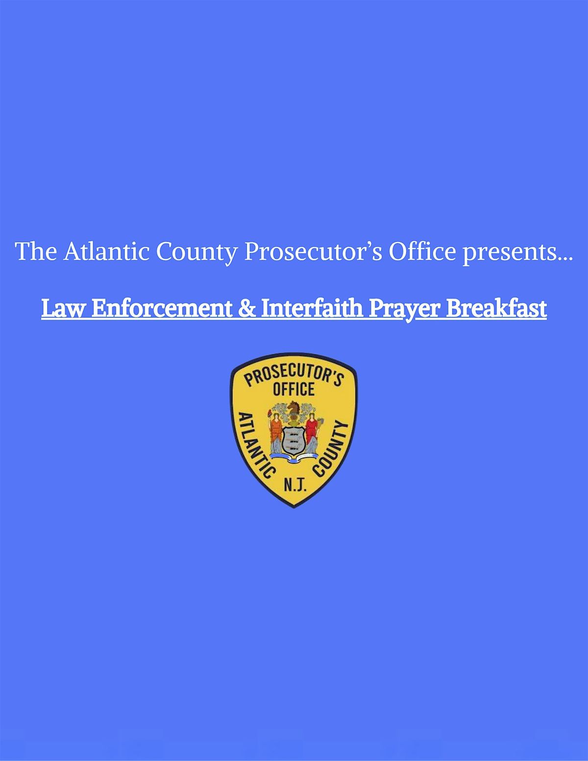 Law Enforcement & Interfaith Prayer Breakfast