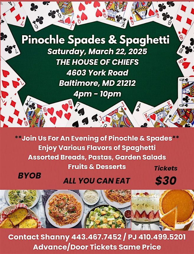 Pinochle Spades & Spaghetti