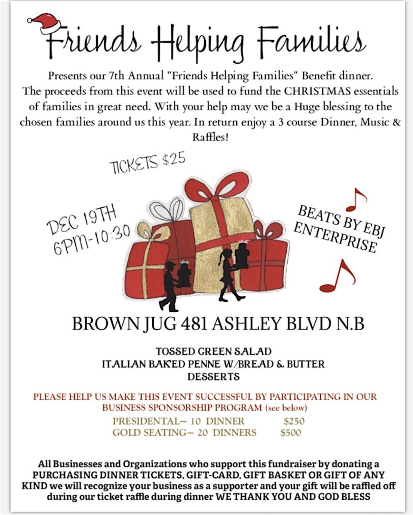Friends Helping Families Benefit Dinner