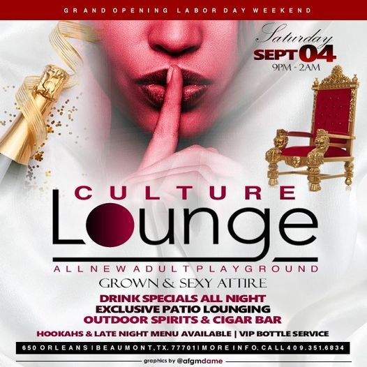 CULTURE LOUNGE 650 Orleans St Beaumont TX 77701 3307 United