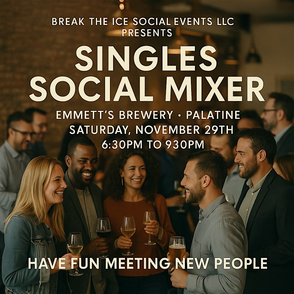Singles Social Mixer Palatine Emmett's Brewery