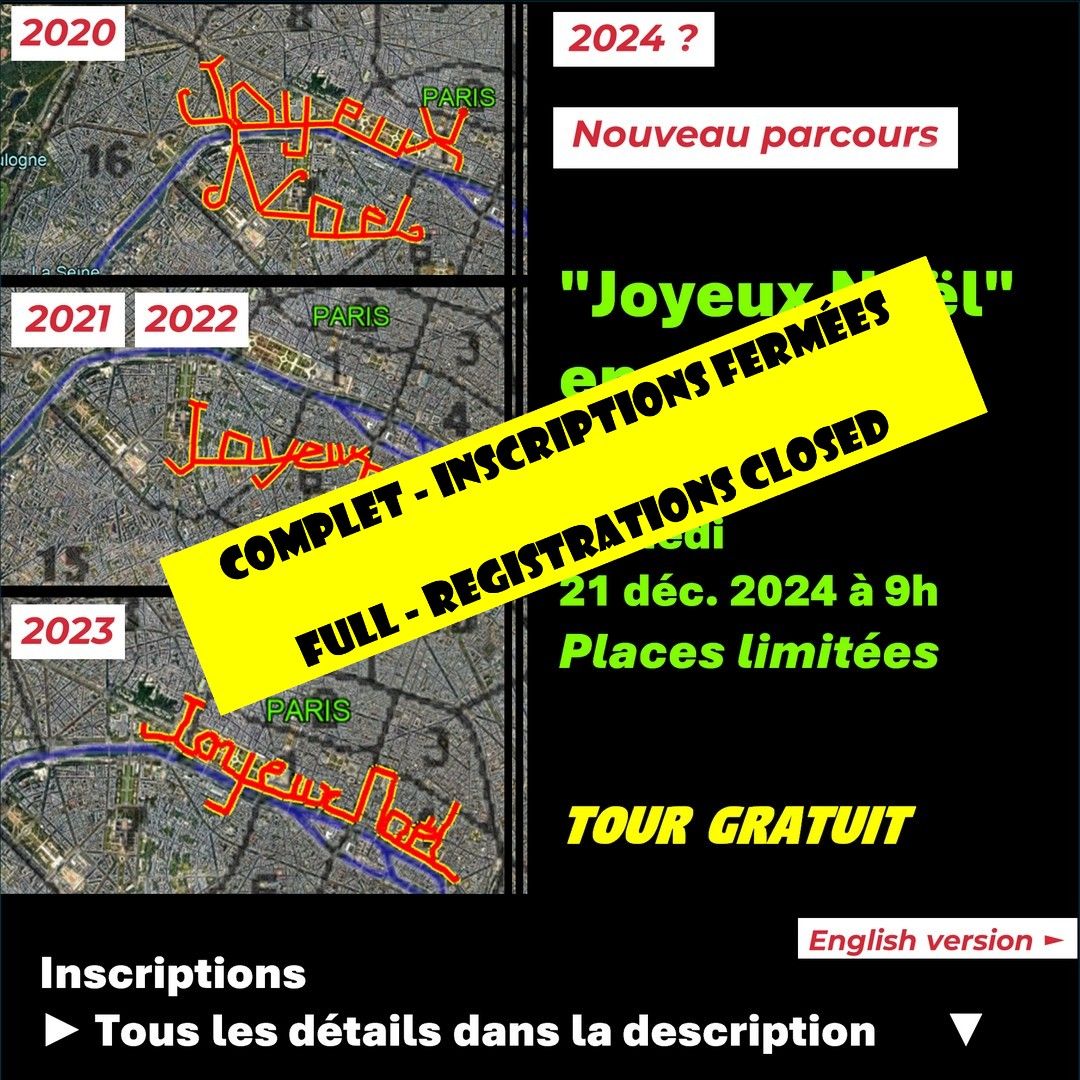 "Joyeux Noel" GPS Drawing 2024