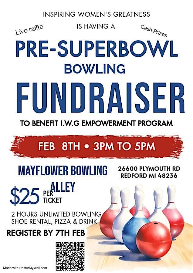 PRE SUPERBOWL  BOWLING FUNDRAISER