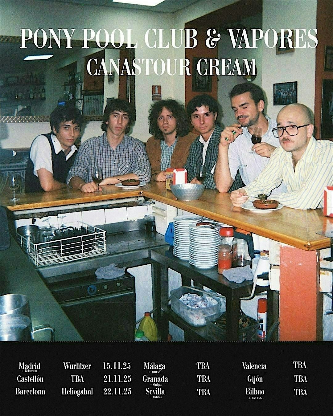 VAPORES + PONY POOL CLUB + BALONCESTO