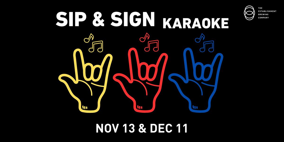 Sip & Sign Karaoke