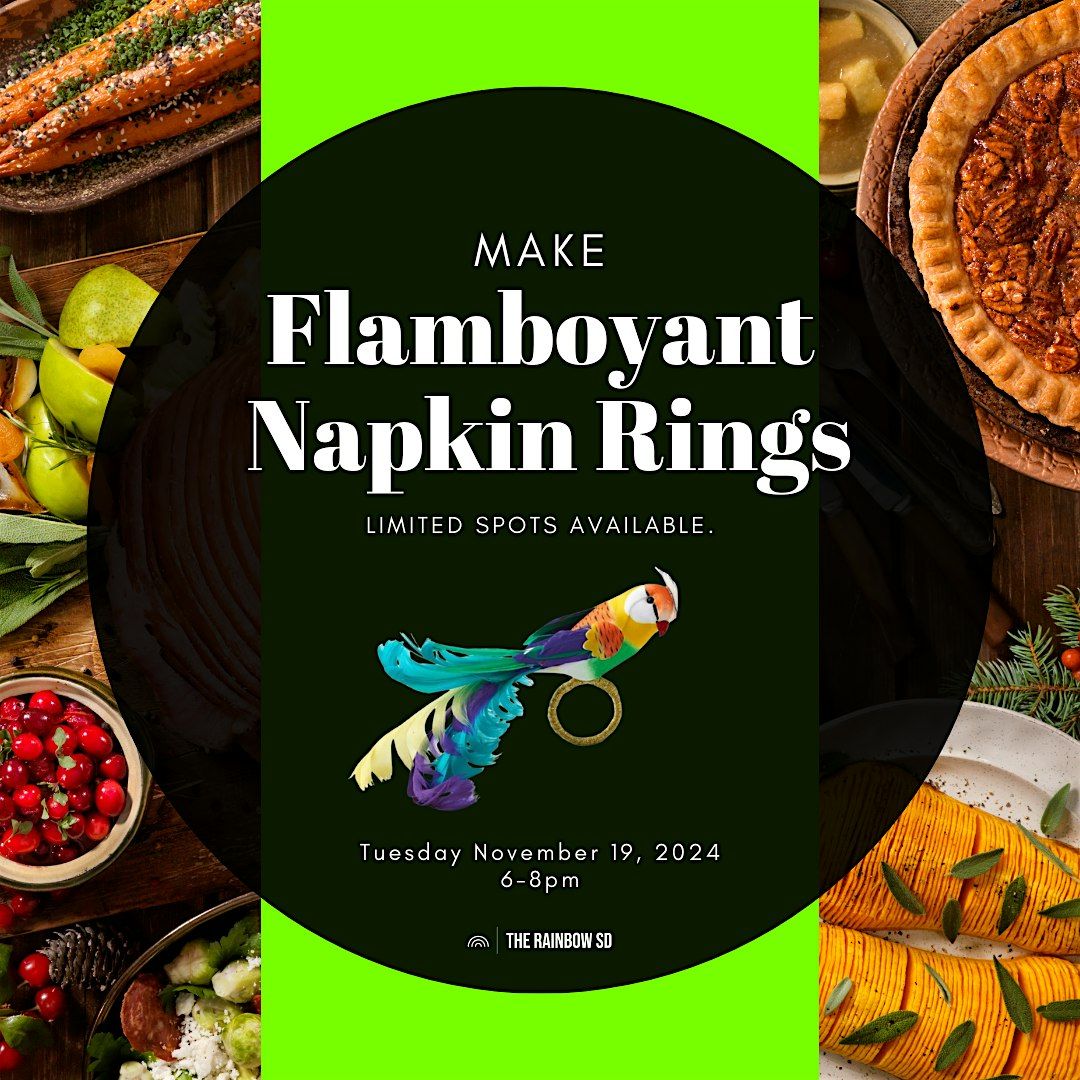 MAKE November: Flamboyant Napkin Rings