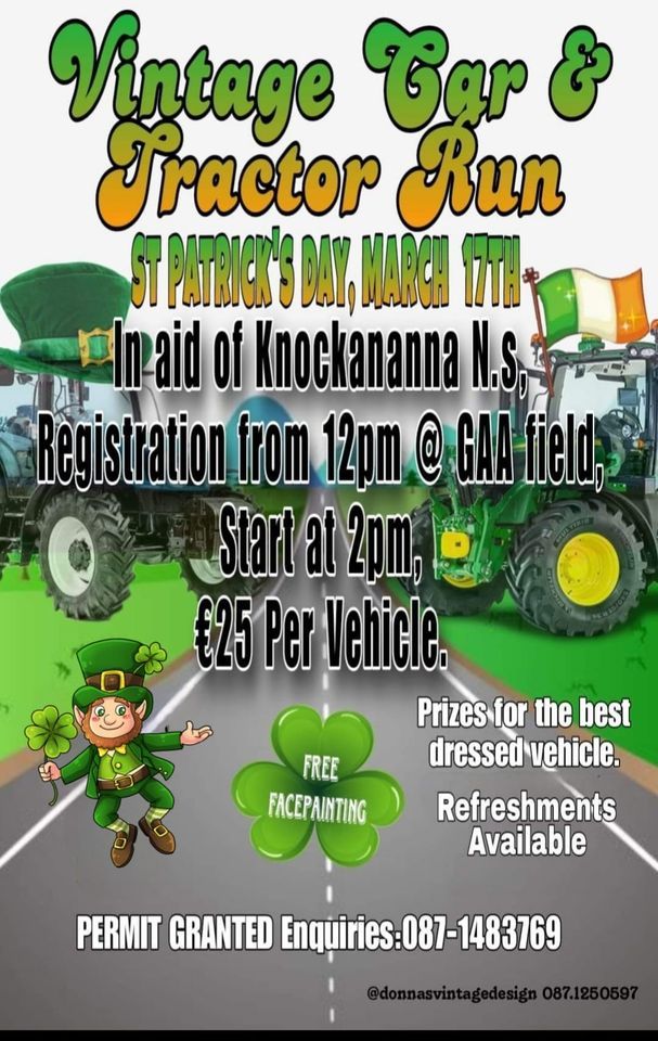 St Patrick's Day Vintage & Tractor run