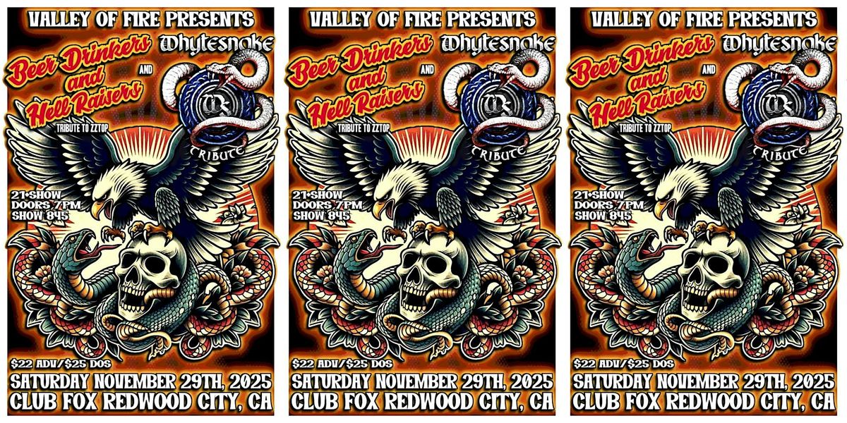 BEER DRINKERS & HELL RAISERS - ZZTop Tribute & WHYTESNAKE