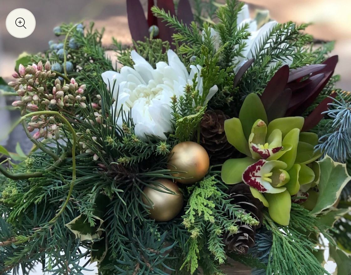 Fresh Floral Holiday Centerpiece Workshop