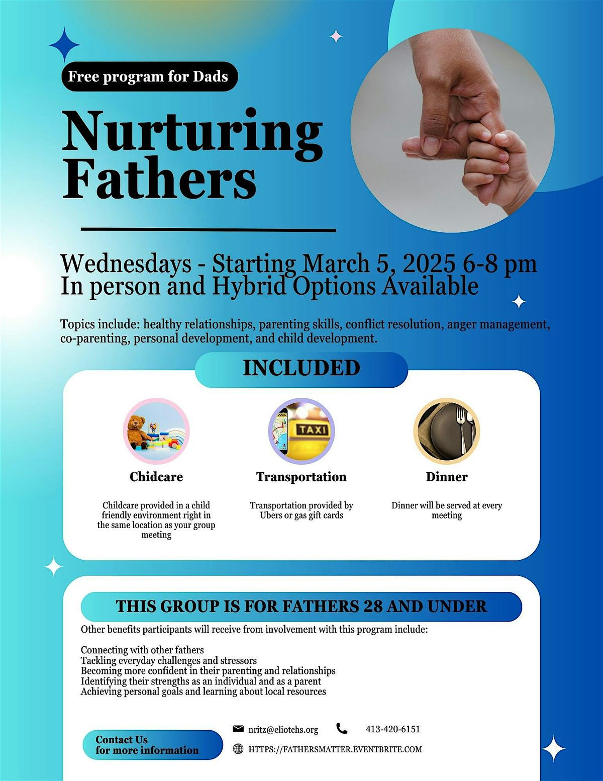 Nurturing Fathers - a free programs for Fathers 28 and under