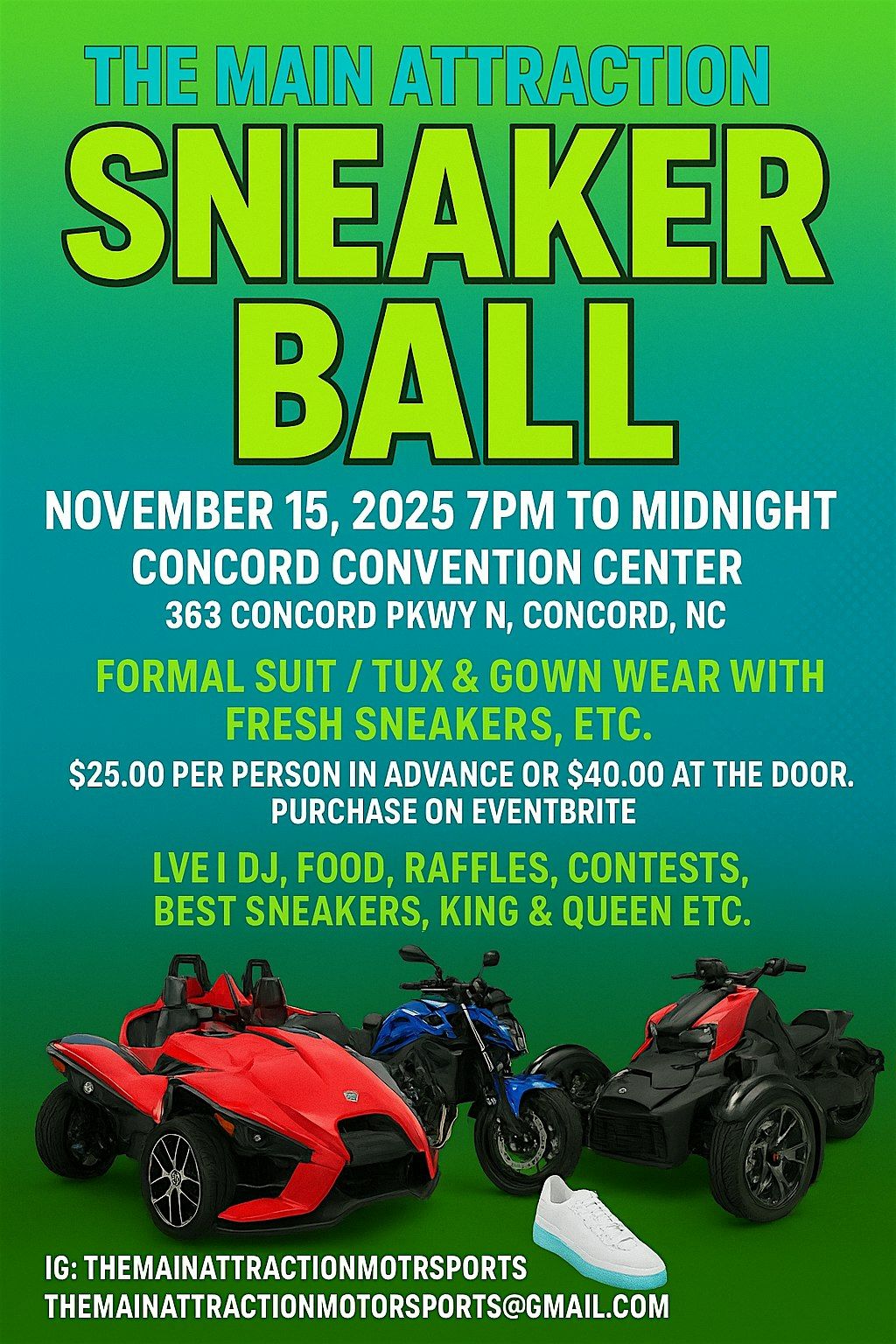 The Main Attraction 1 Year TG Blessed in Anniversary  SNEAKER BALL