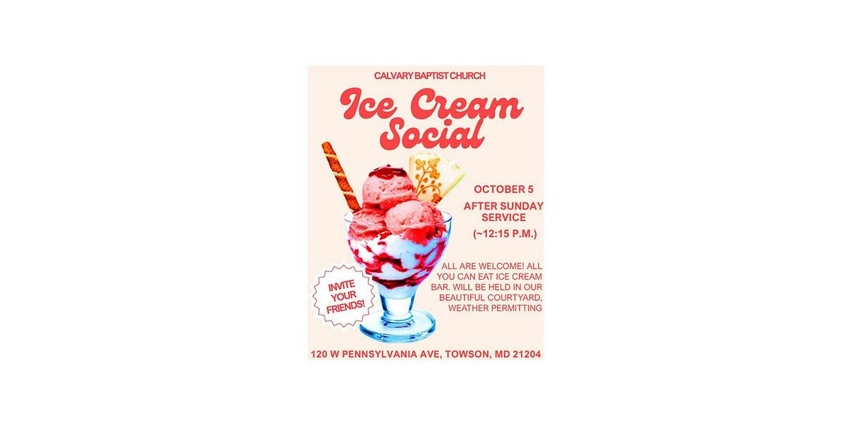ICE CREAM SOCIAL