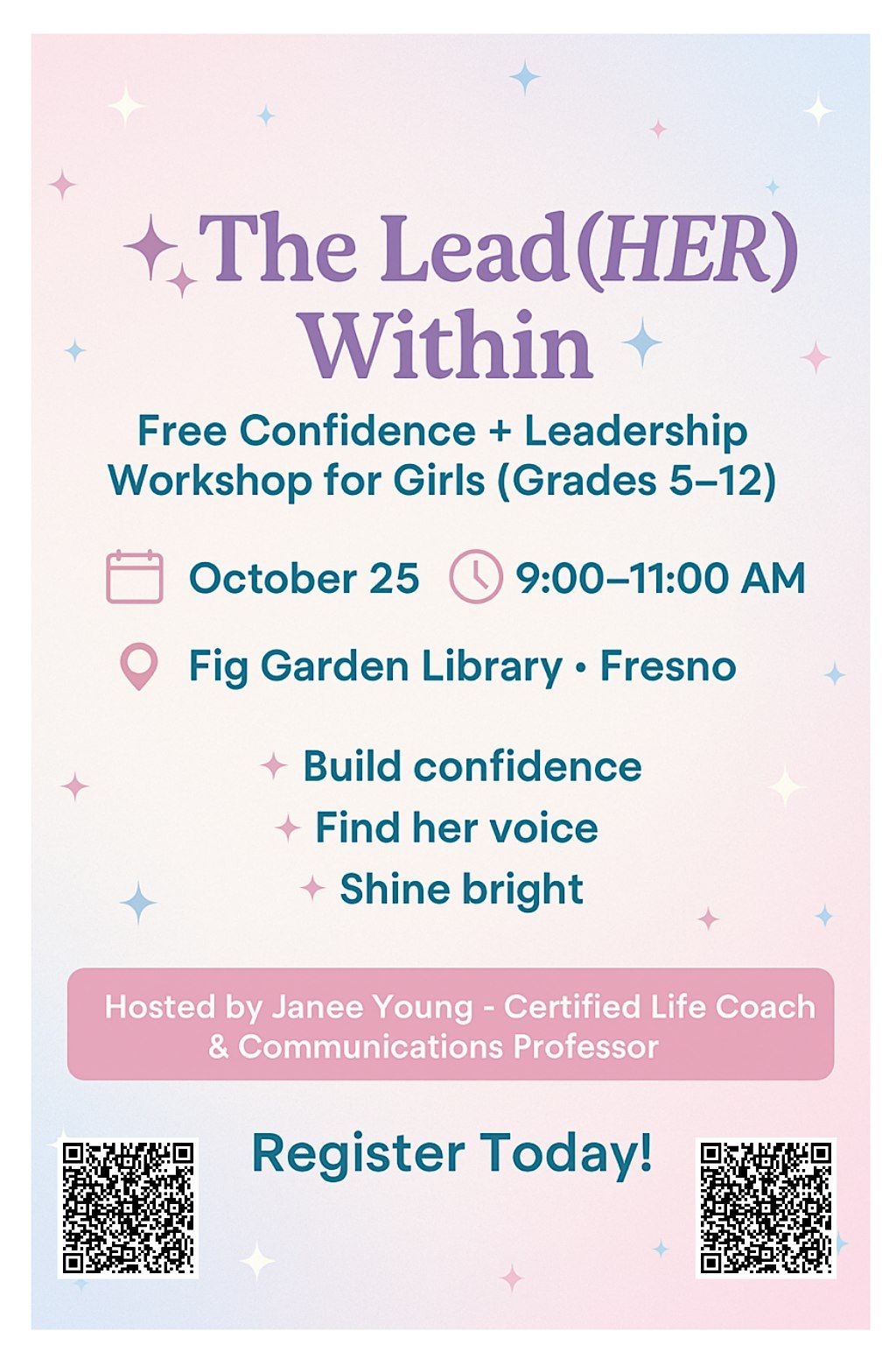 YOUNG Lead(HER) Academy- The Lead(HER) Within Workshop