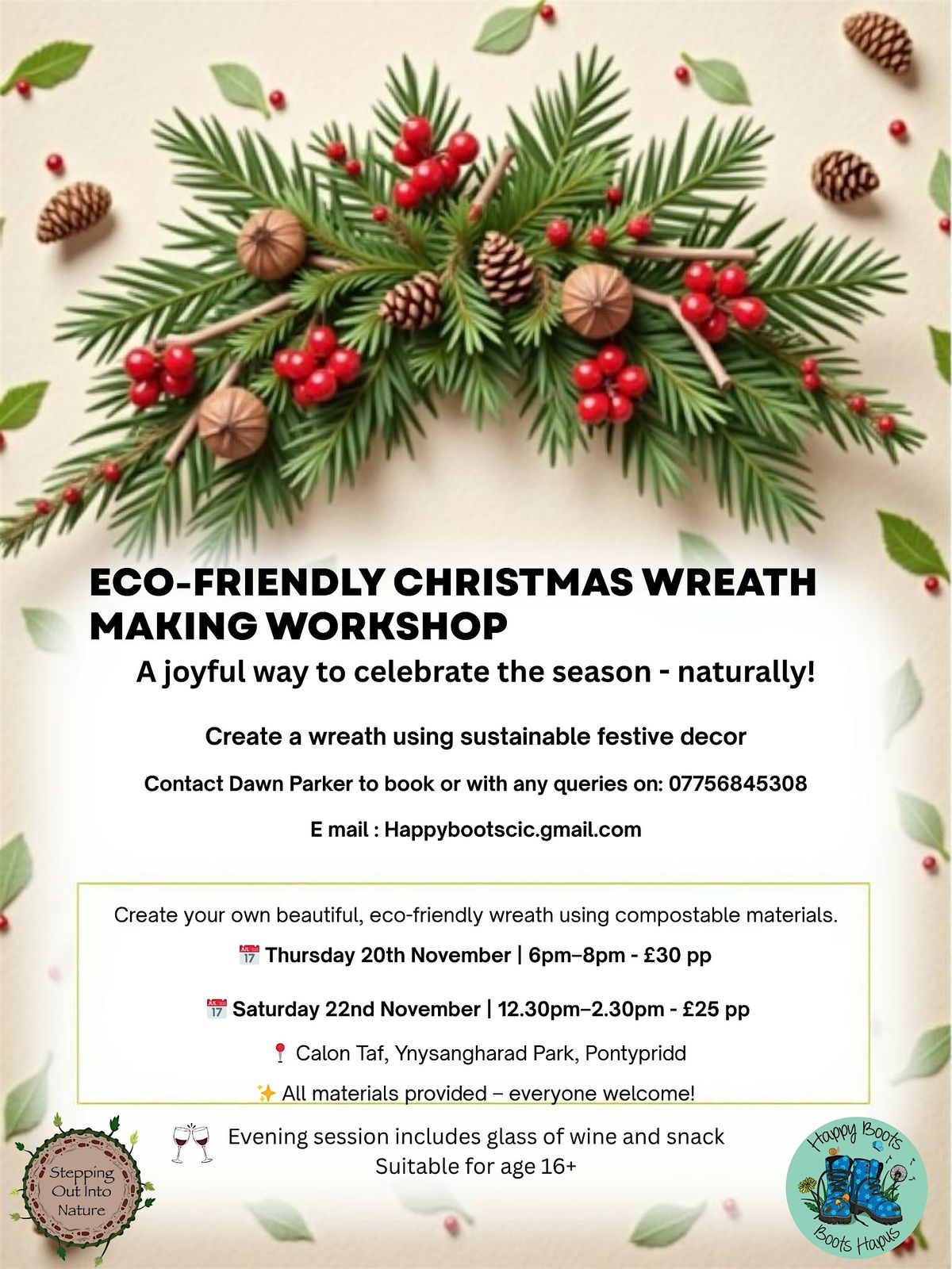 Eco Friendly Christmas Wreath Making Workshop