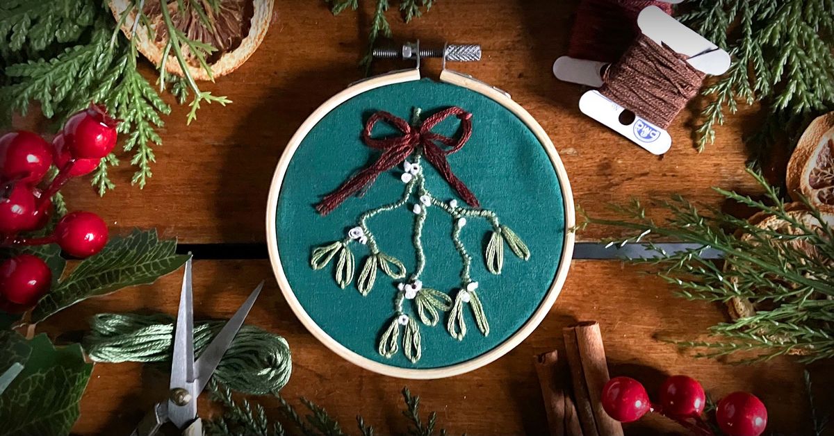 A Poisonous Plant Pocket Guide Workshop: Intro to Embroidery and Mistletoe