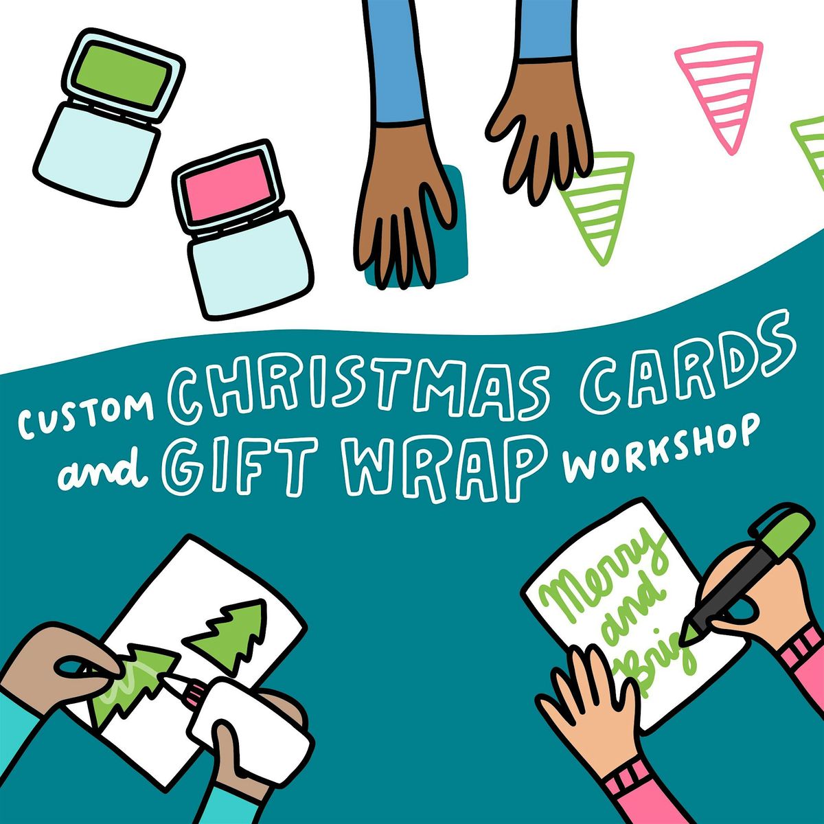 Custom Christmas Cards and Gift Wrap with Angela Chick