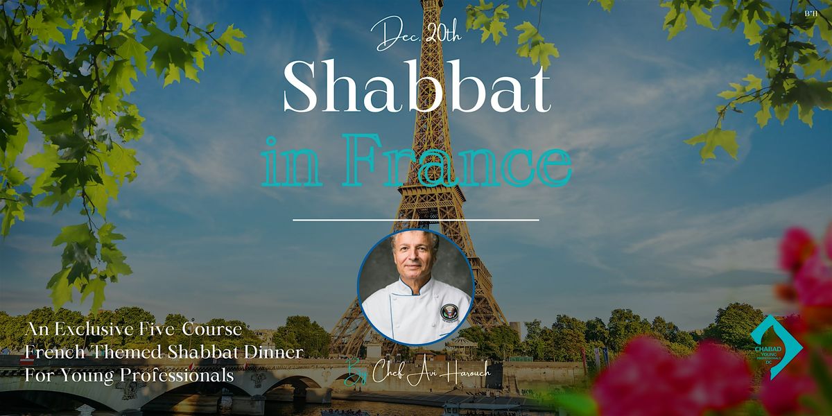 Shabbat in France - Dinner & Social for Young Professionals