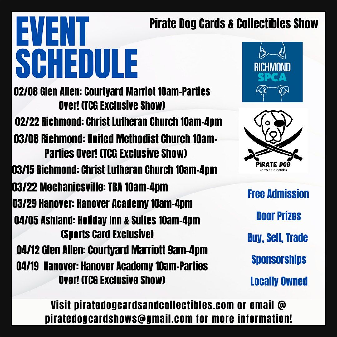 Pirate Dog Cards & Collectibles Show PokeBash Richmond