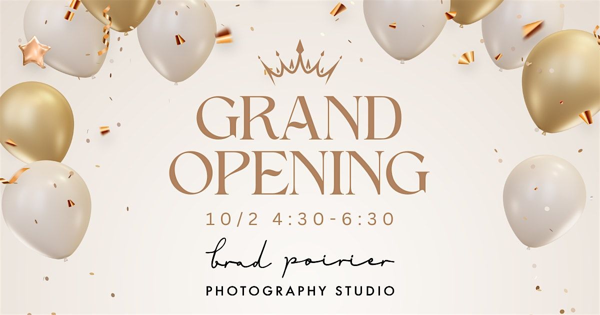 Ribbon Cutting \/ Open House for Brad Poirier Photography