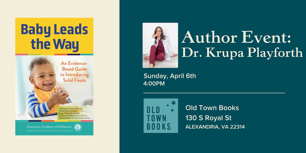 Author Event: Dr. Krupa Playforth, Baby Leads the Way