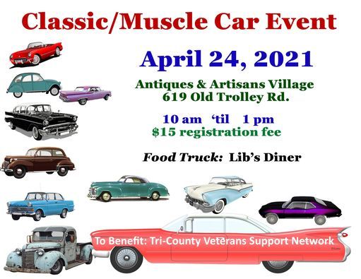 Classic Muscle Car Event Antiques Artisans Village Summerville 24 April 21