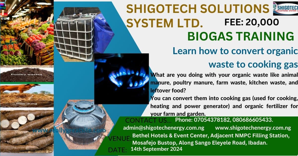 Join Our Exclusive Training on Biogas Plant & Bio-Fill Digester Construction!