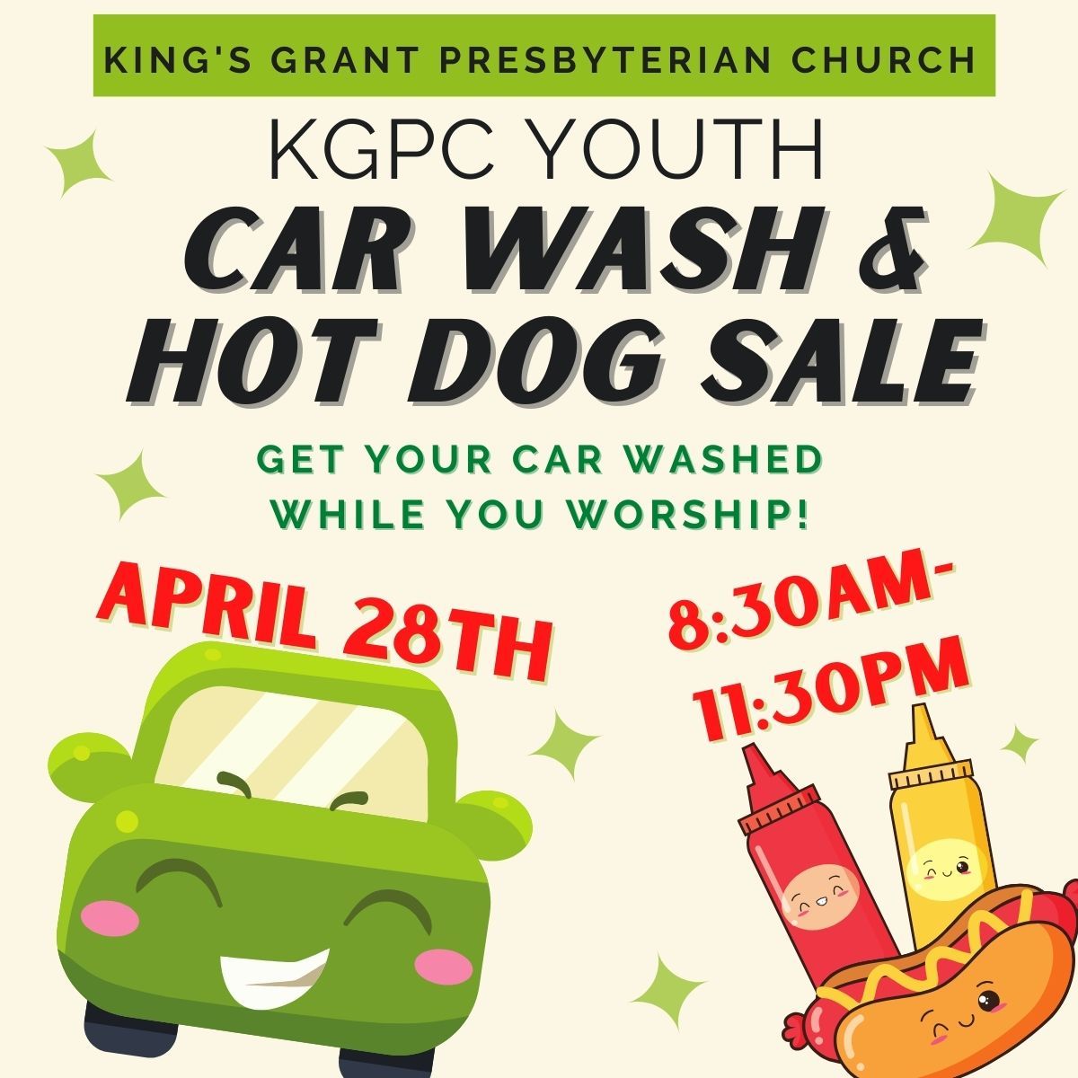KGPC Youth Car Wash & Hot Dog Sale