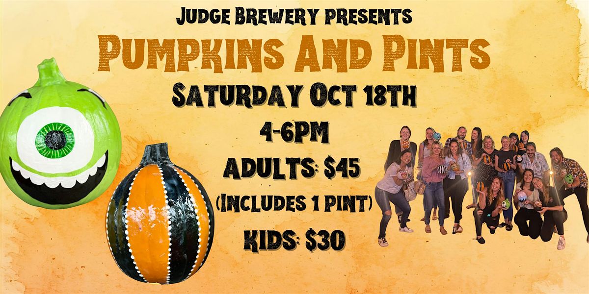 PUMPKINS AND PINTS at Judge Brewing in San Clemente