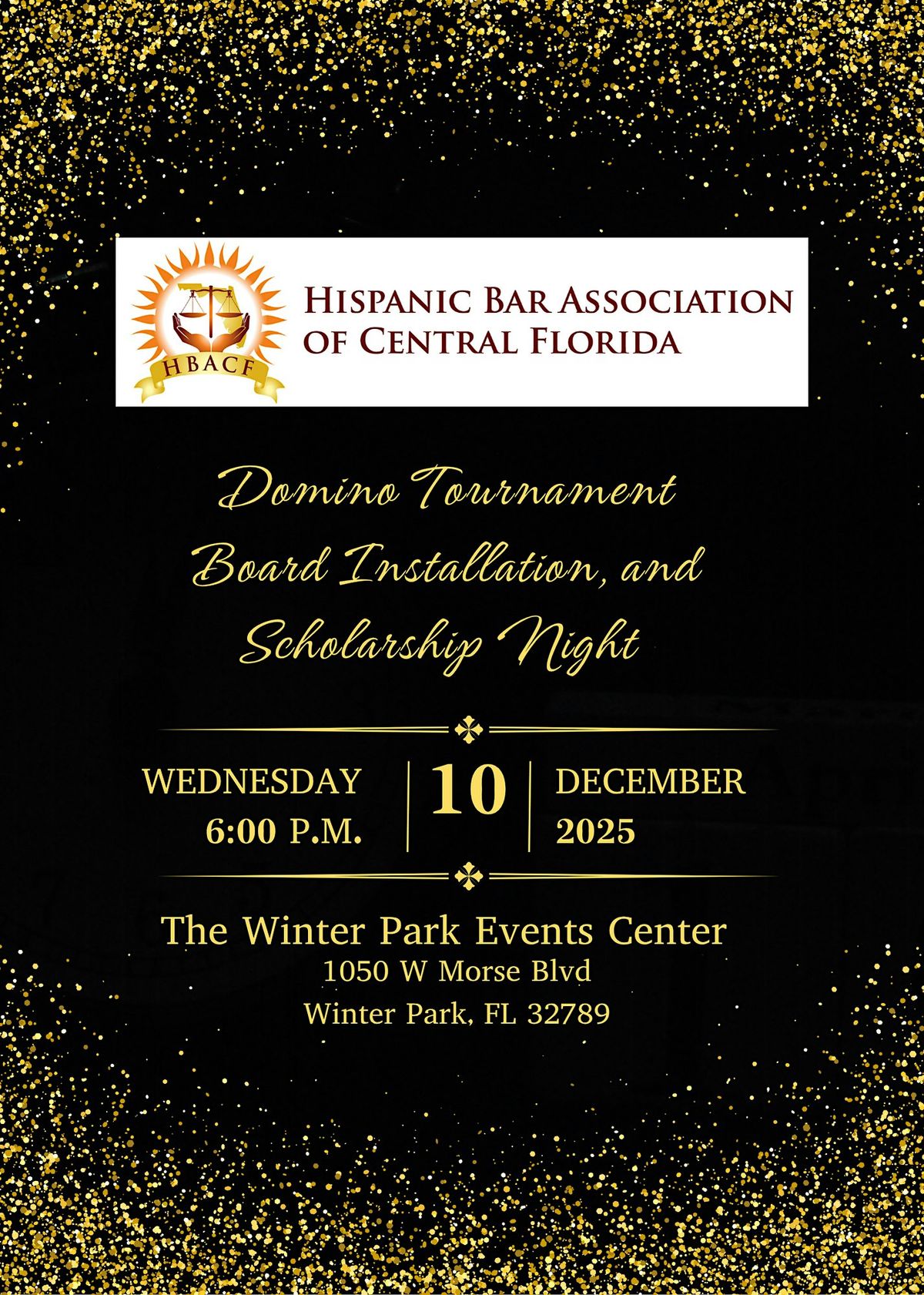 HBACF Domino Tournament, Board Installation, & Scholarship Night