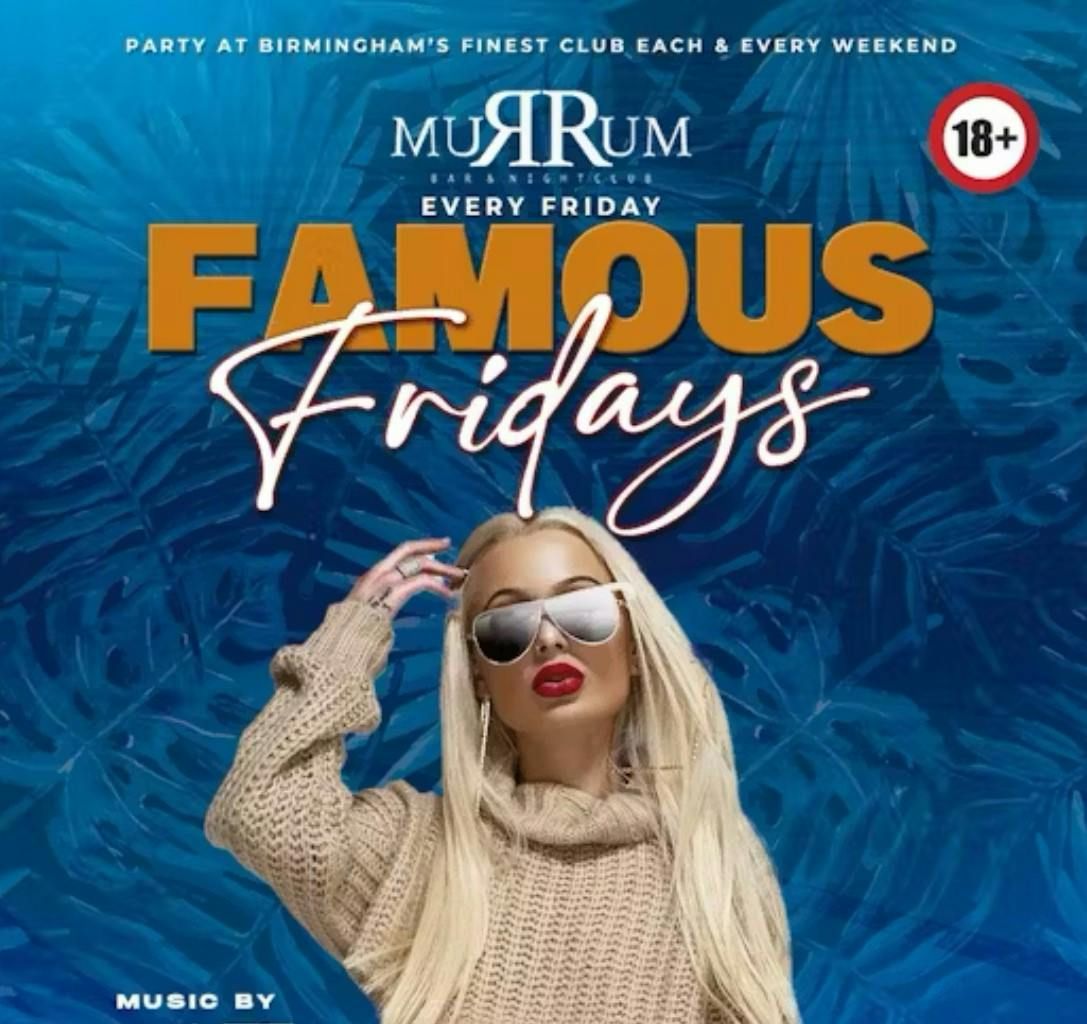 FAMOUS FRIDAYS \ud83d\udd25-\u2b50\ufe0f 2-4-1 Drinks \u2b50\ufe0f - Birmingham's Hottest Friday \ud83d\ude08 @ RUMRUM ARCADIAN