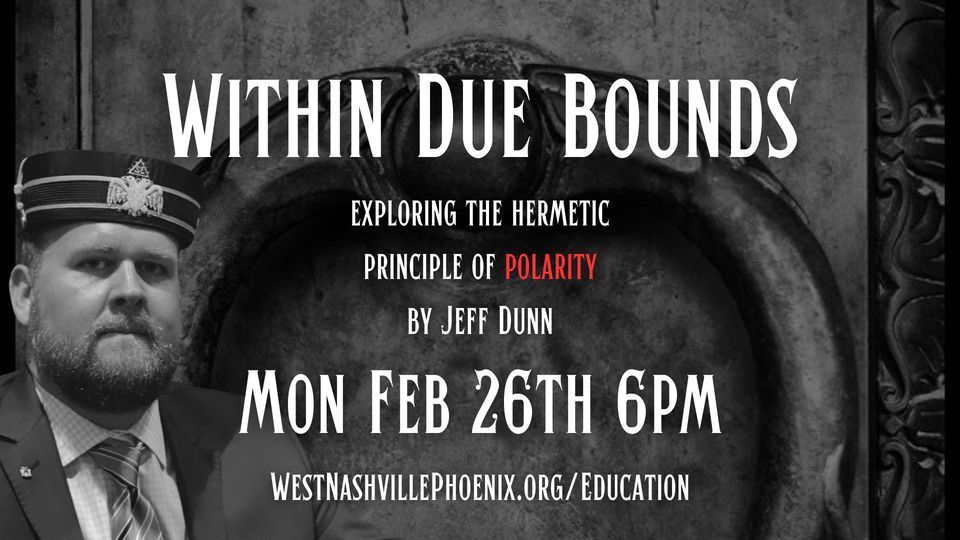 Speaker Series Event "Within Due Bounds" by Jeff Dunn