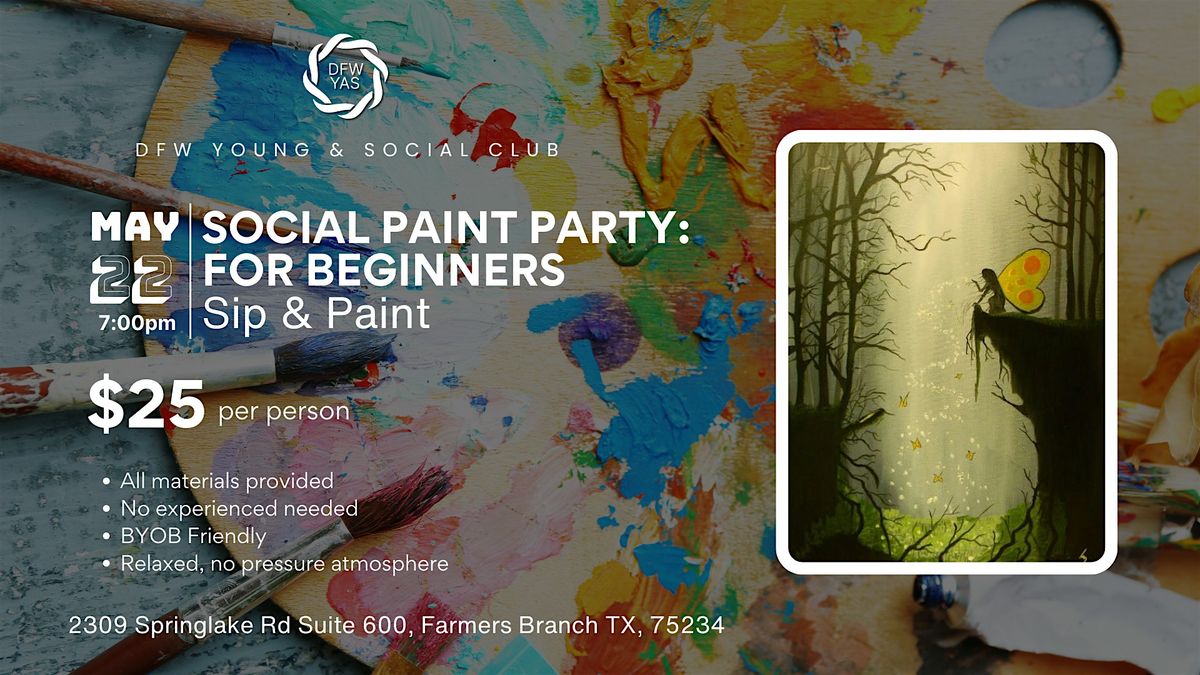 Social Paint Party for Beginners | Sip & Paint