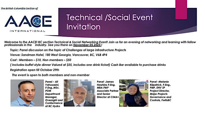 AACEI BC section  Technical & Social Networking Event
