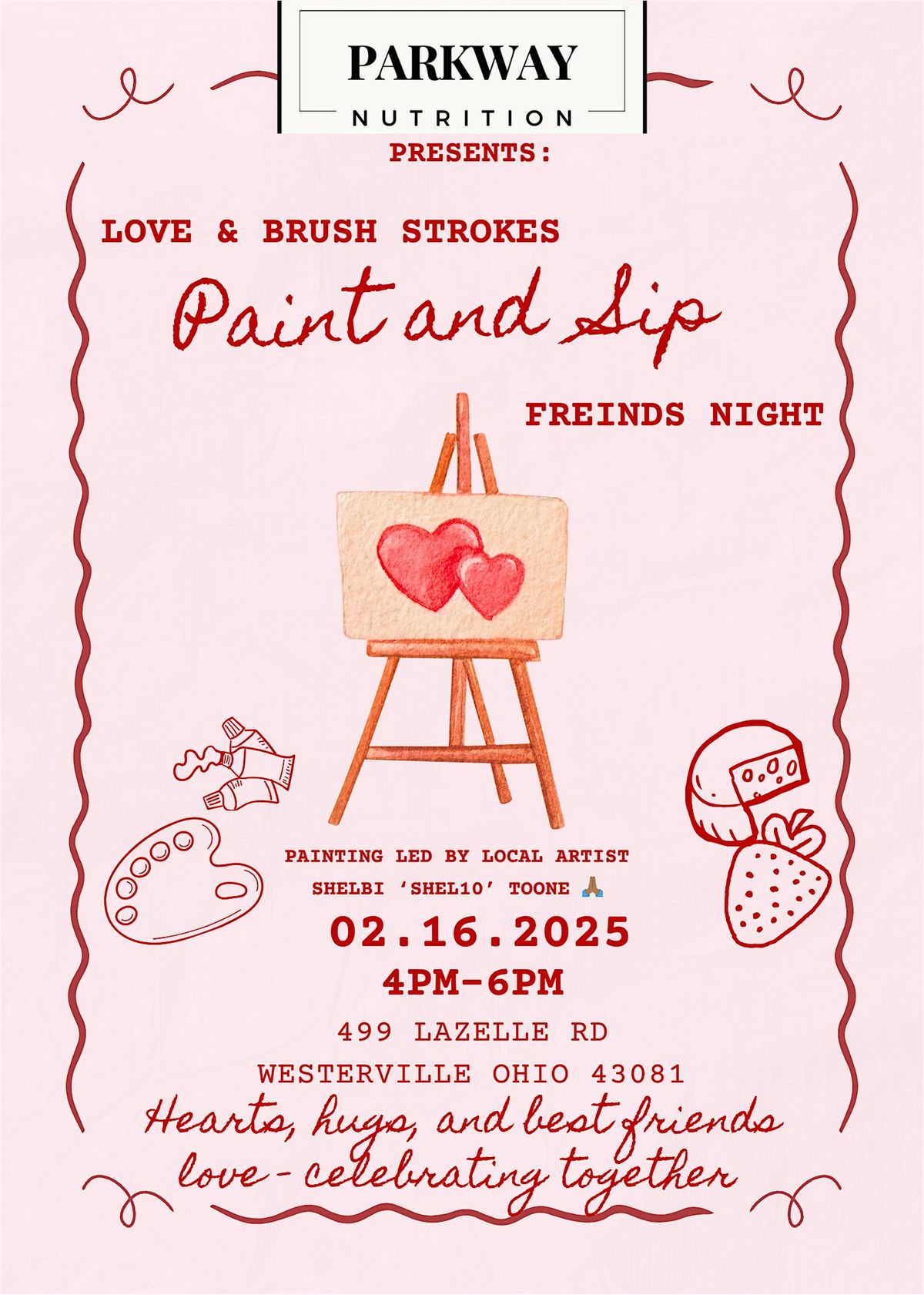 Love & Brush Strokes Paint ~n~ Sip