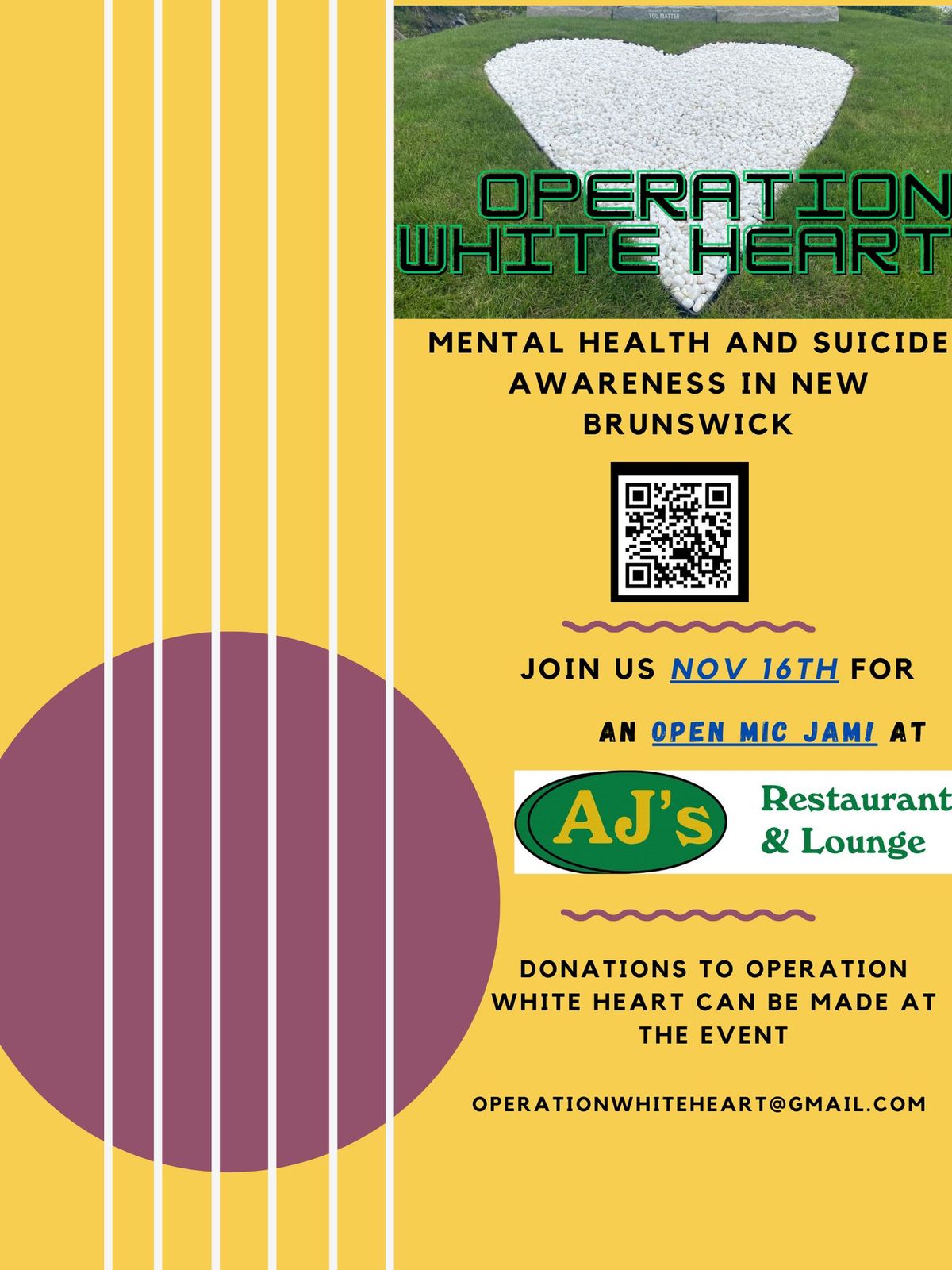 Operation White Heart Open Mic Event