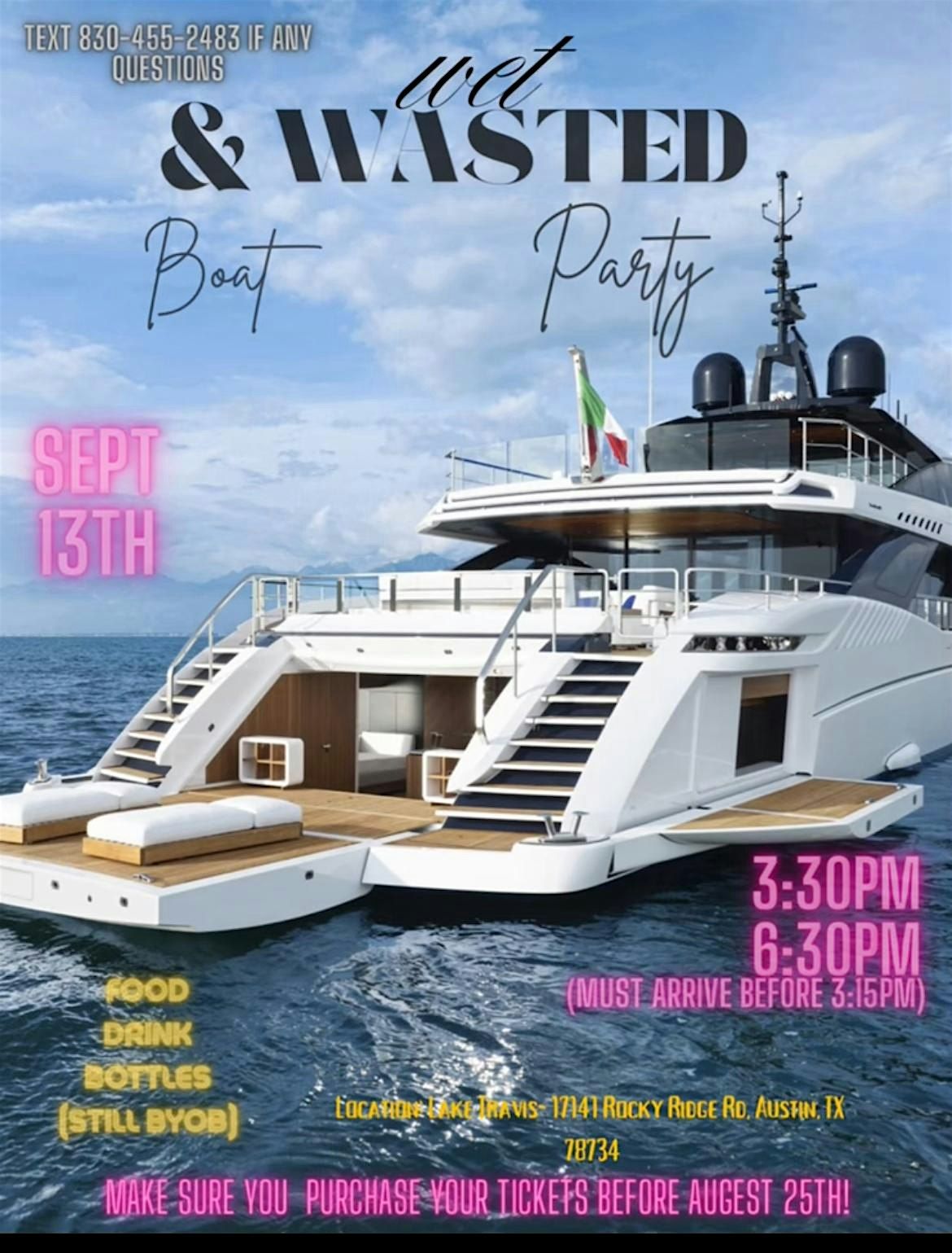 WET & WASTED BOAT PARTY