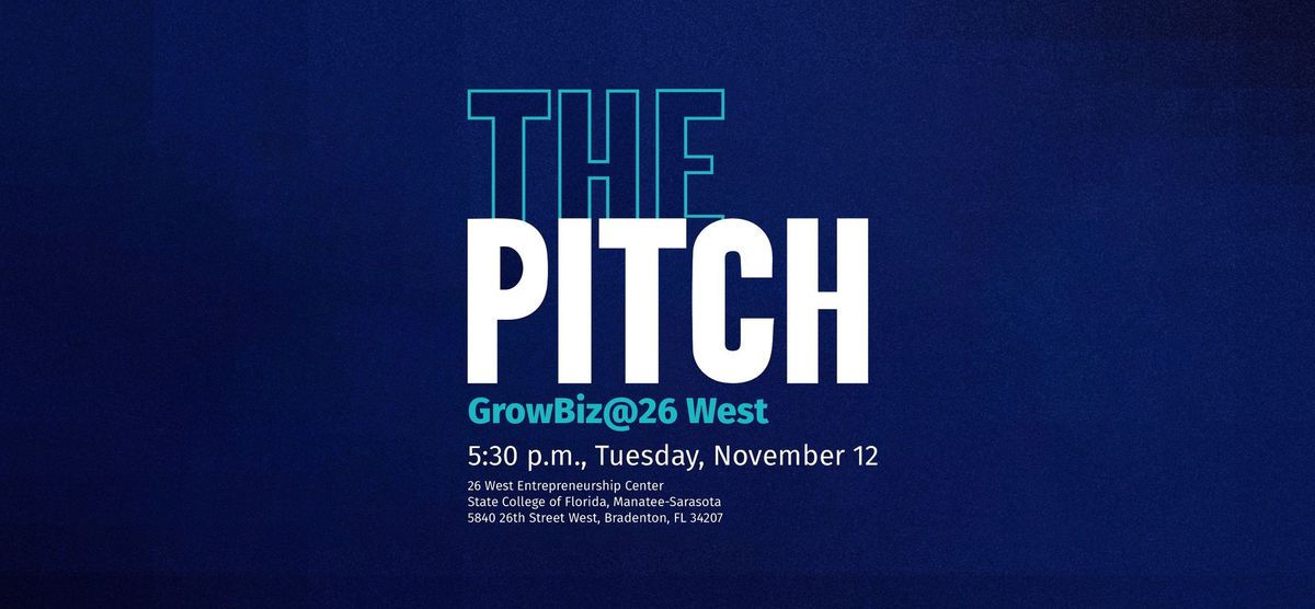 The Pitch - GrowBiz@ 26 West Showcase