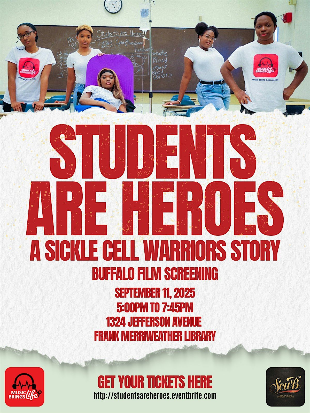 Buffalo Screening of Students Are Heroes: A Sickle Cell Warriors Story Film