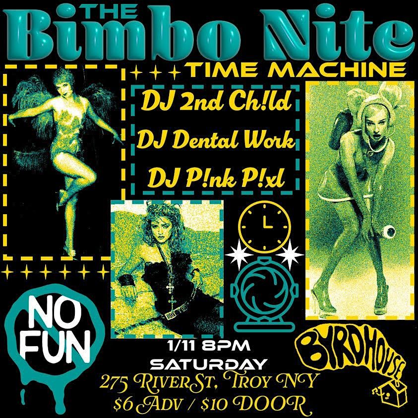 Bimbo Nite Rave- Time Machine: DJ 2ND CH!LD\/DJ Dental Work\/DJ P!nk P!xl