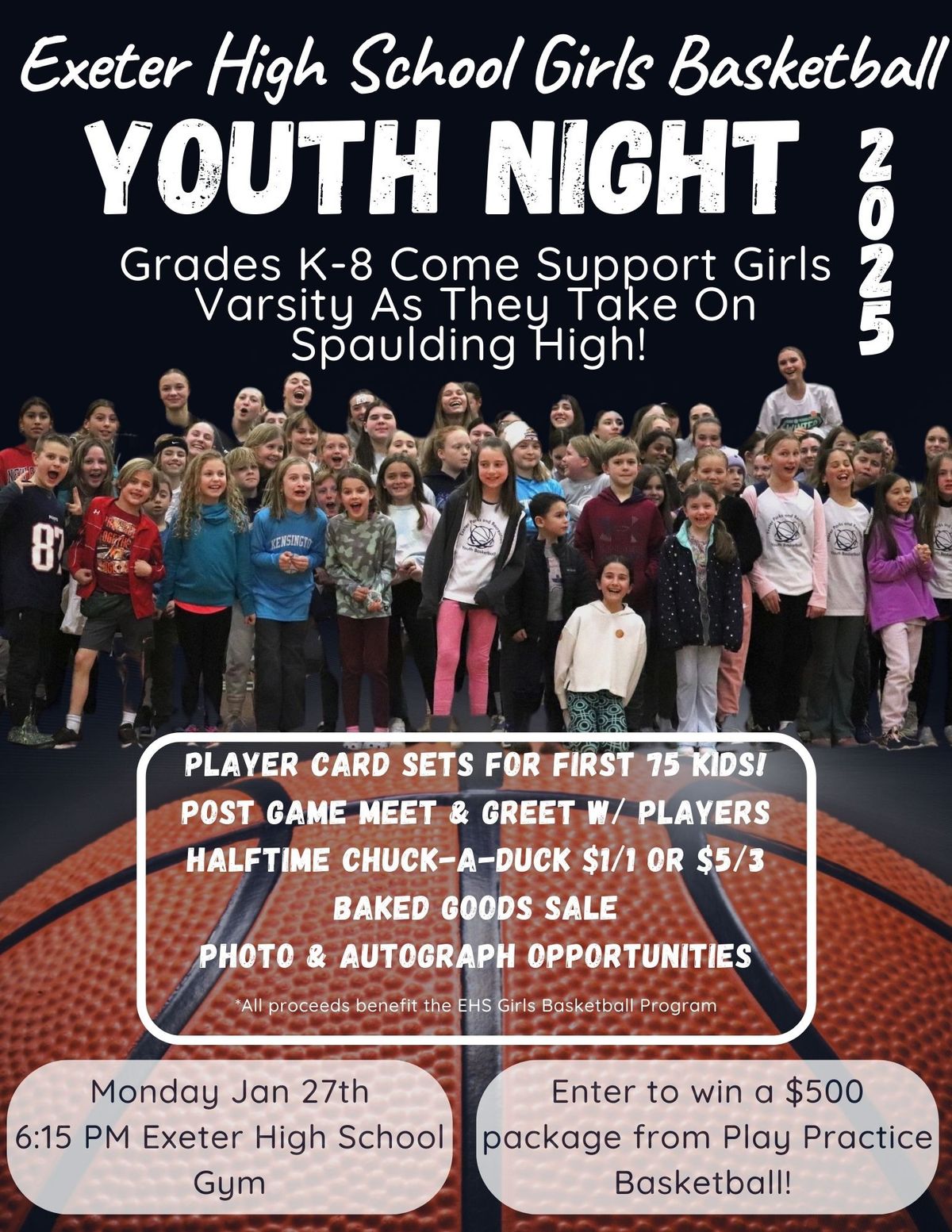 2025 Exeter Girls Basketball Youth Night