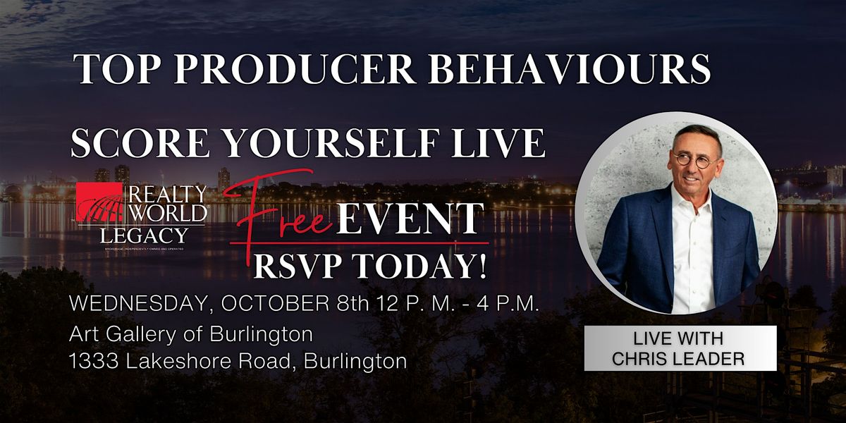 Top Producer Behaviours Live With Chris Leader